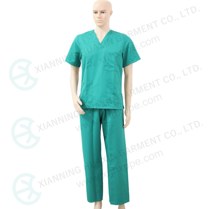 Pajama suits green scrubs hospital use