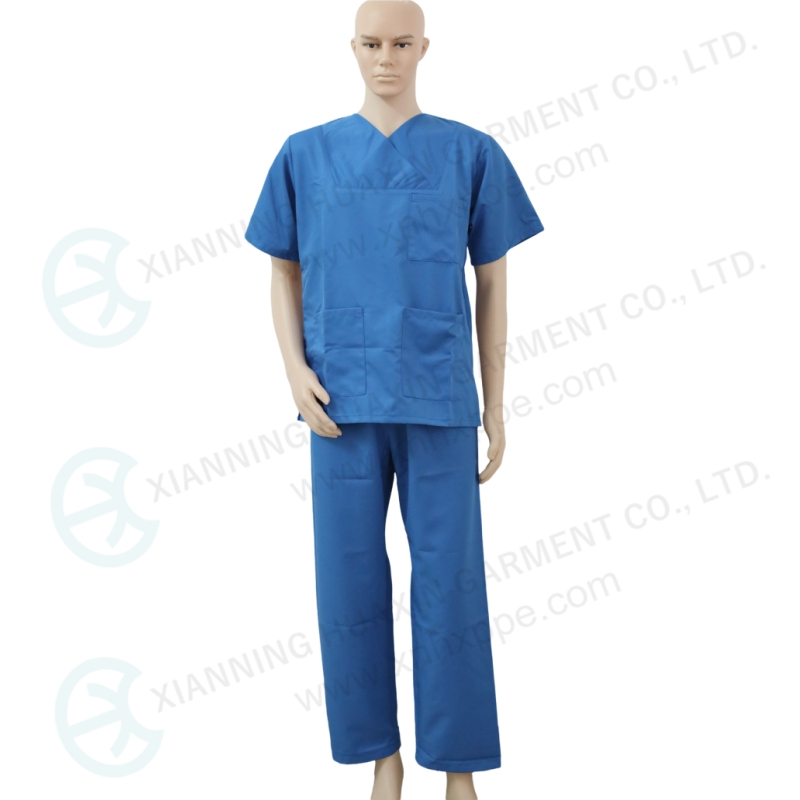 Pajama suits blue scrubs hospital use