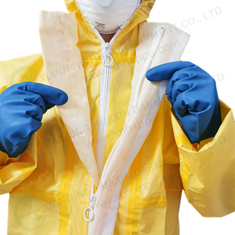 beschermende werkkleding ter ondersteuning van het uitbreken van een nieuwe pandemie 