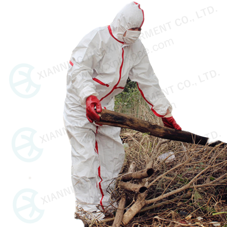 TYPE4/5/6 disposable protective work wear 