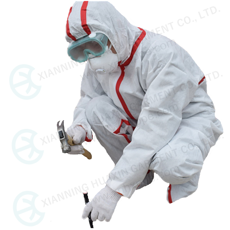 TYPE4/5/6 disposable protective work wear 