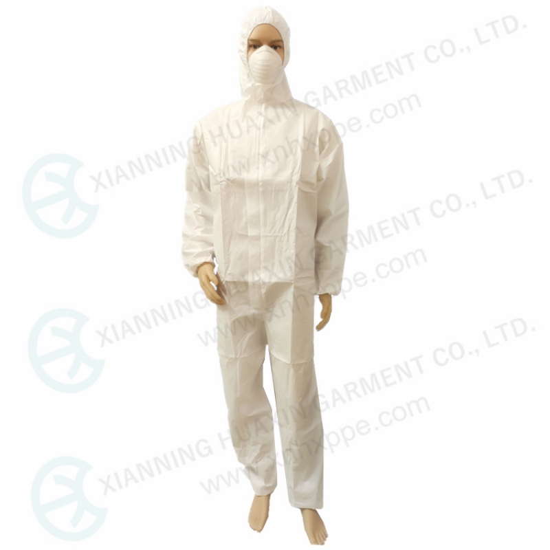 EN14126 TYPE5B TYPE 6B microporous protective coverall