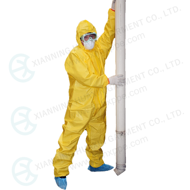 overall garment against sulphuric acid 