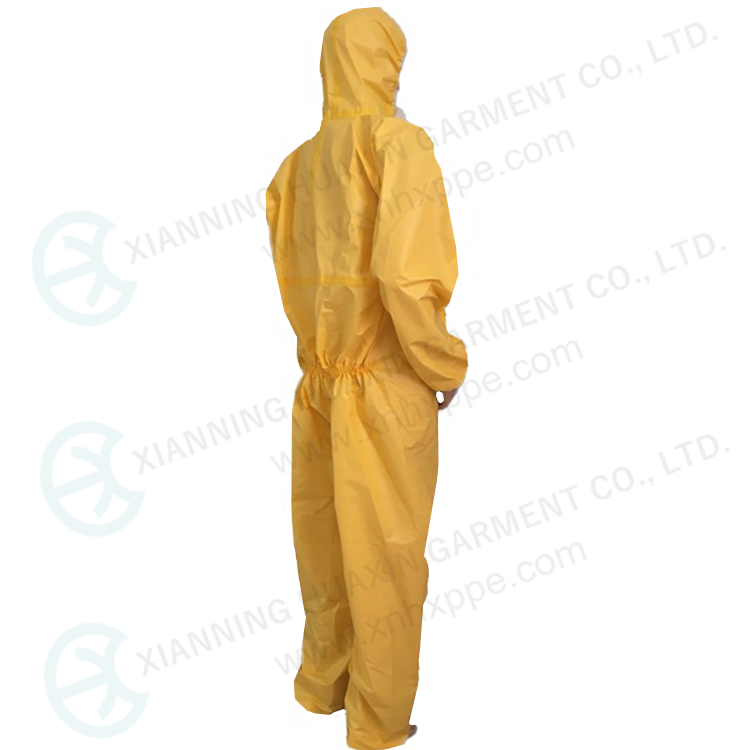 chemical suit with highly waterproof materials