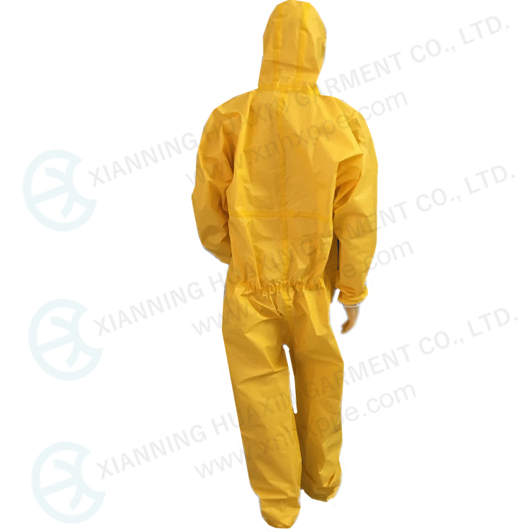 chemical suit with highly waterproof materials