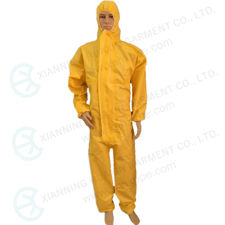 chemical suit with highly waterproof materials