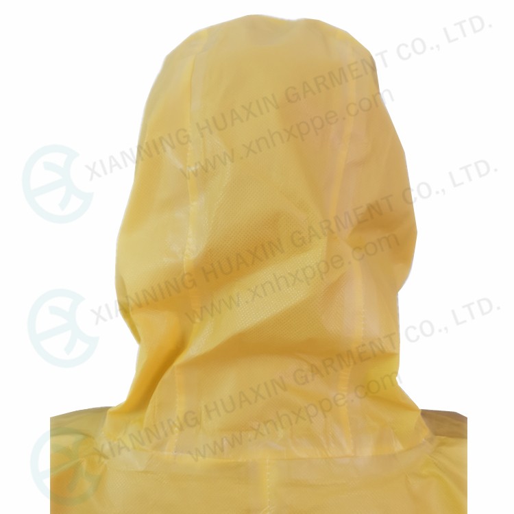 chemical suit with highly waterproof materials