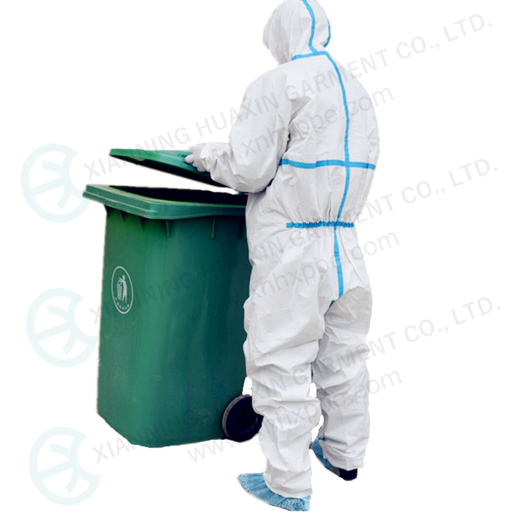 TYPE4/5/6 disposable protective work wear 