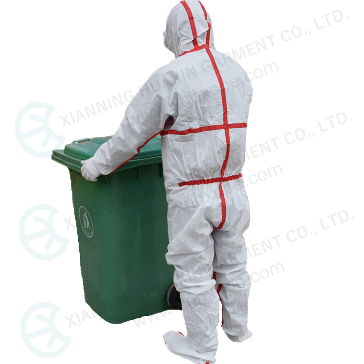 TYPE4/5/6 disposable protective work wear 