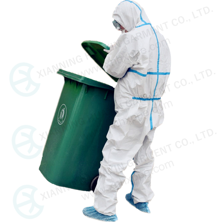 TYPE4/5/6 disposable protective work wear 