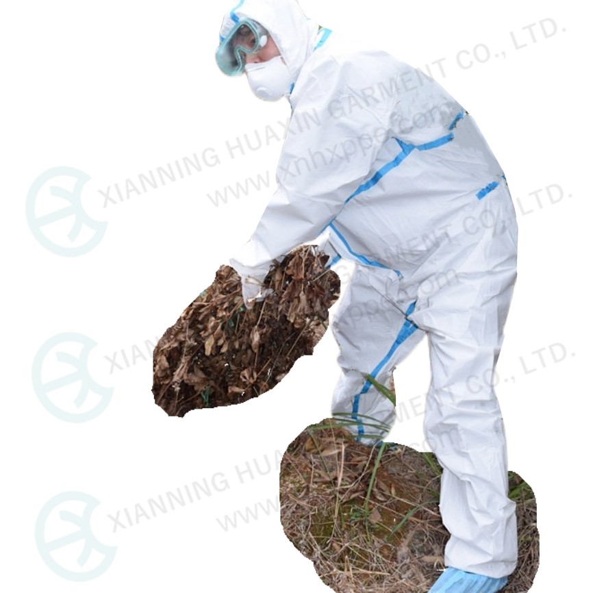 TYPE4/5/6 disposable protective work wear 