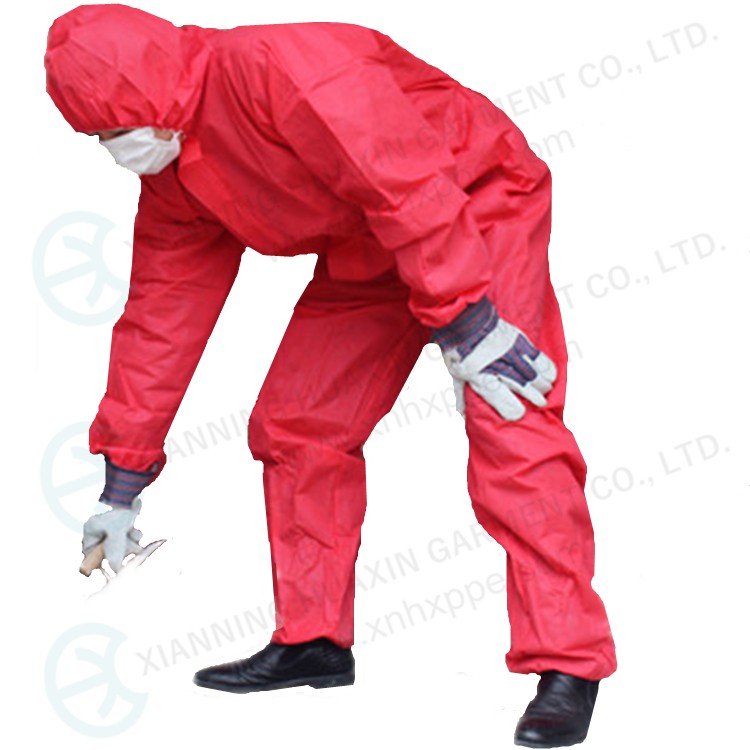 disposable nonwoven colorful sms coverall 