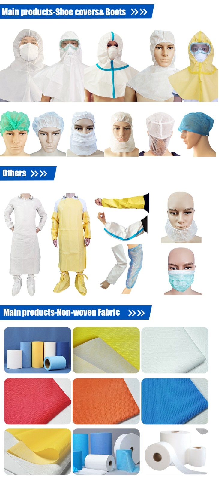 disposable nonwoven colorful sms coverall 