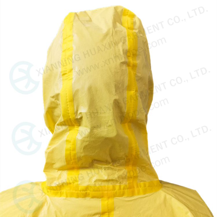 Yellow Type3 Heavy Duty Chemical Resistant Coverall 