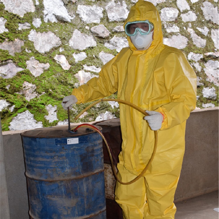 Yellow Type3 Heavy Duty Chemical Resistant Coverall 