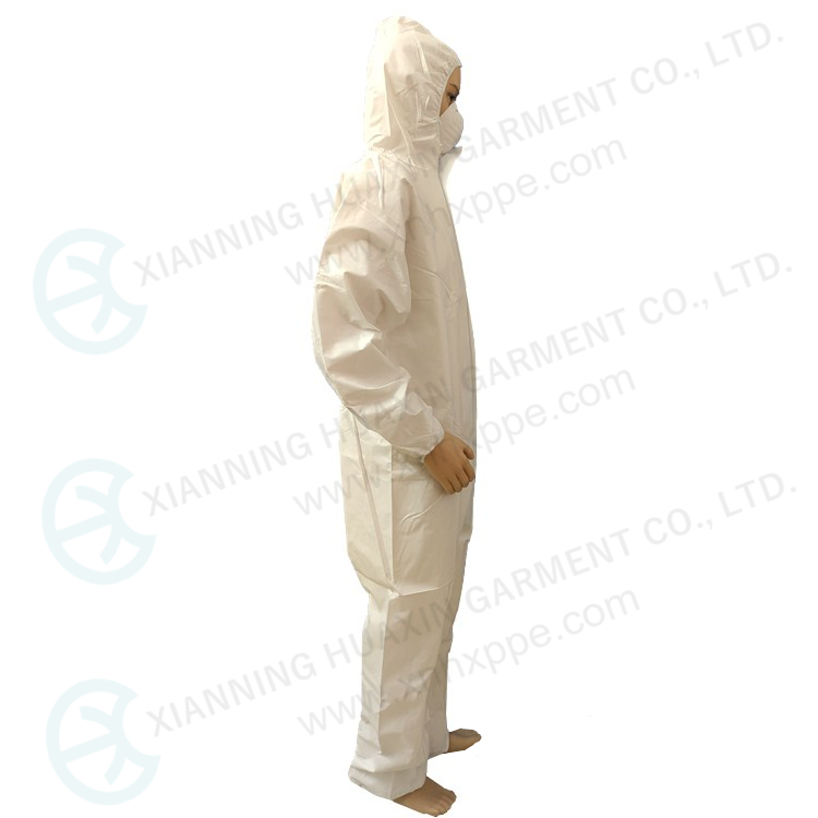 polypropylene coated microporous workwear