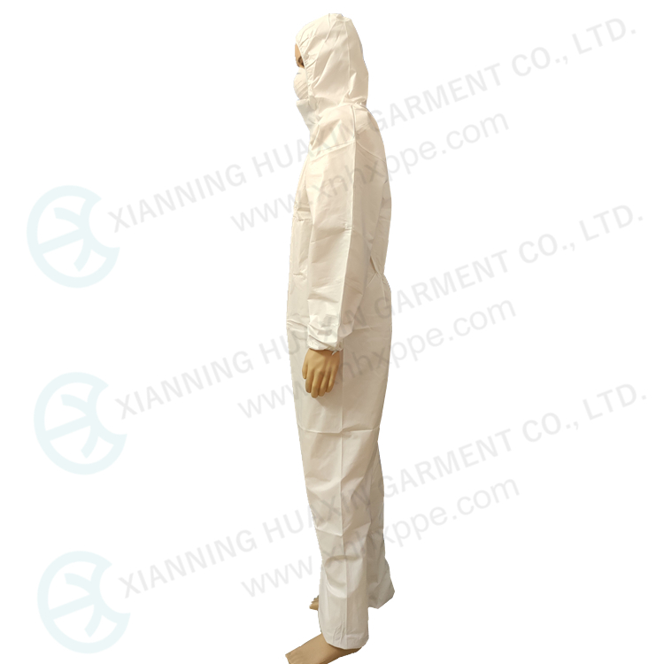 polypropylene coated microporous workwear