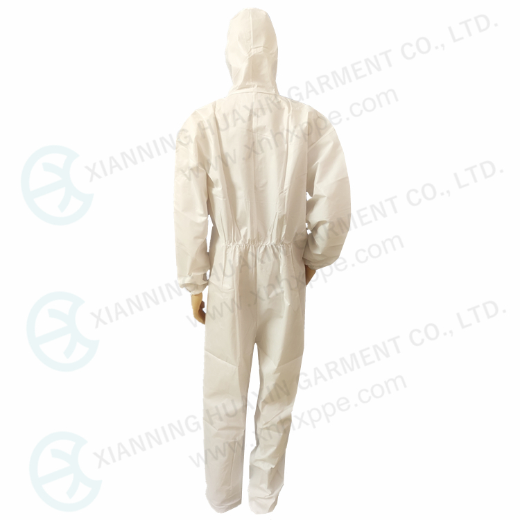 polypropylene coated microporous workwear