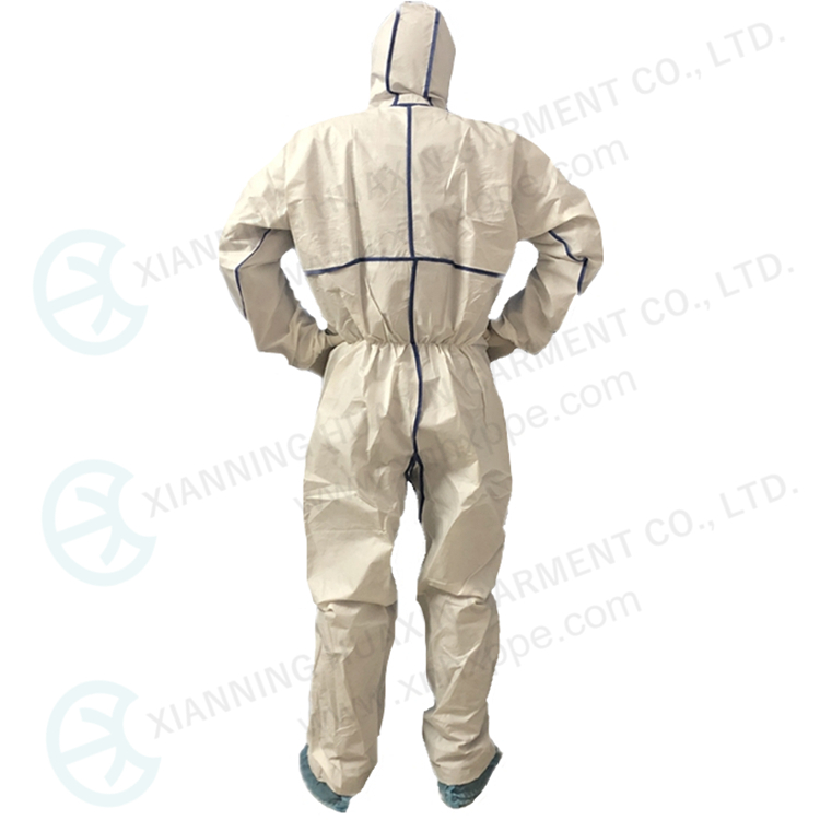 bounded seam nonwoven boiler suit 