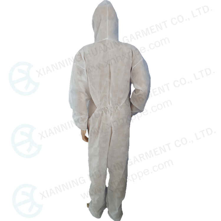 lightweight one time use polypropylene overall