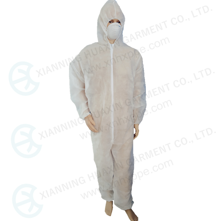 lightweight one time use polypropylene overall