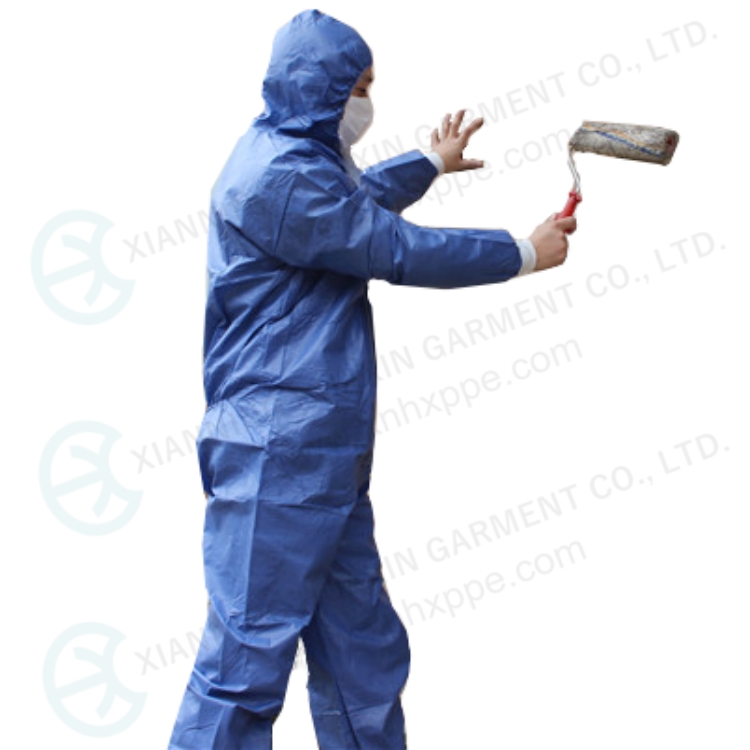 hooded zipper front sms safety wear 