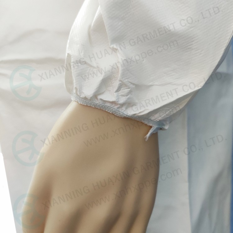 two way zipper garments with flap over microporous 