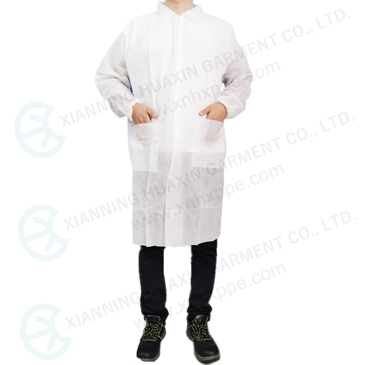 nonwoven PP lab coat