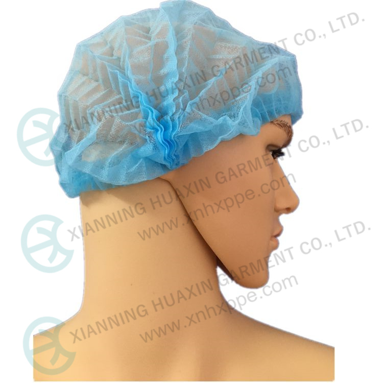 Single Or Double Elastic SMS Round Cap, Surgical Cap Factory