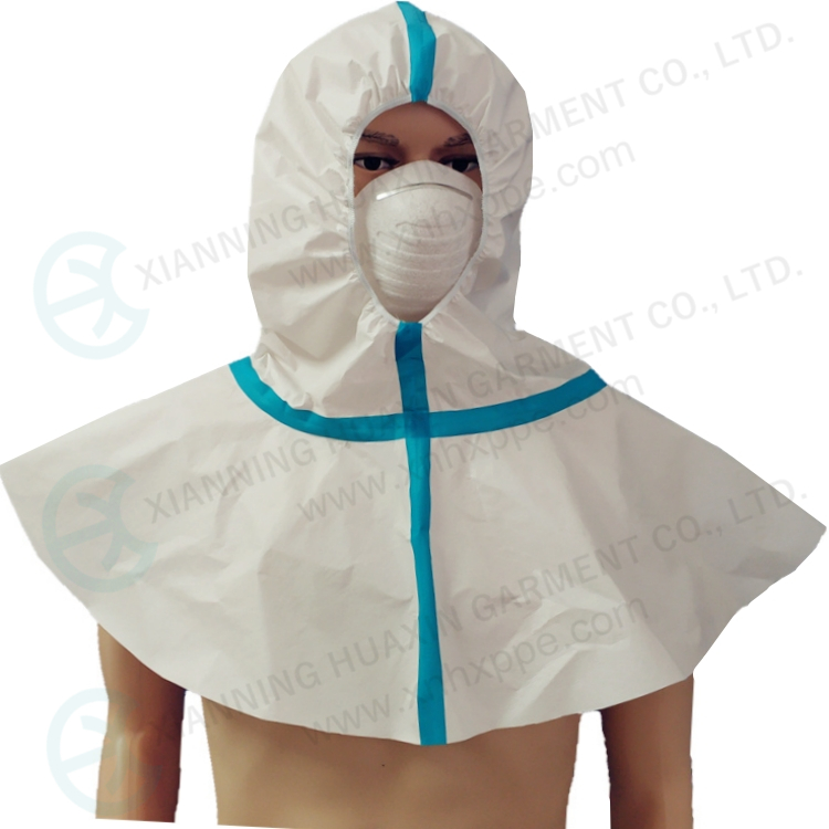 Disposable Nonwoven Microporous taped seam hood