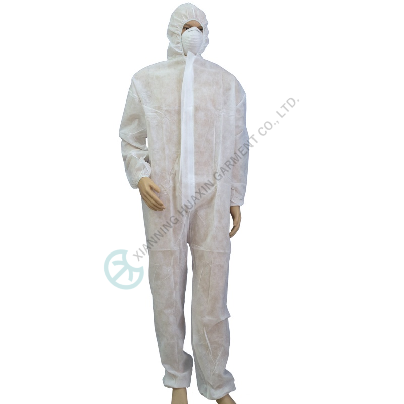 lightweight one time use polypropylene overall