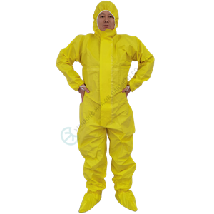 Disposable nonwoven durable chemical proof overall