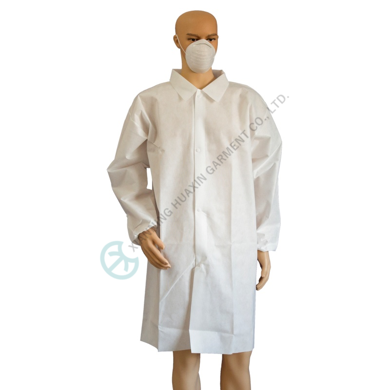 Medical use hazardous substance proof lab coat meets MDR(EU)2017/745