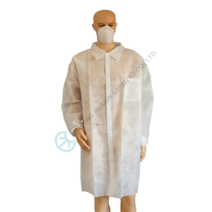 معاطف PP Labcoats مع الكفة المفتوحة للأغراض العامة والمختبر والمصنع