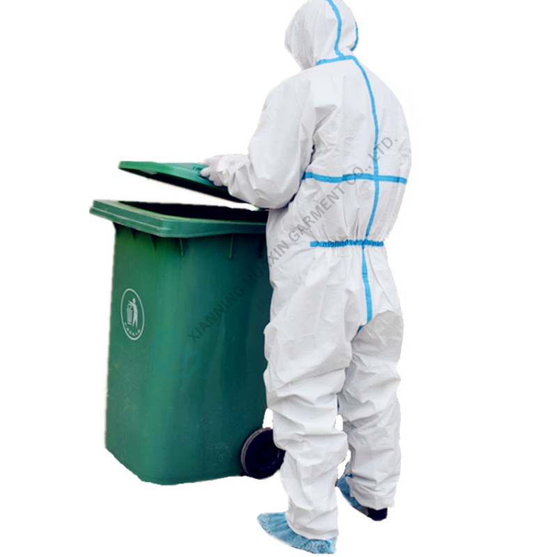 limited life use workwear for handling powders 