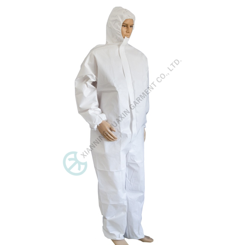 two way zipper garments with flap over microporous 