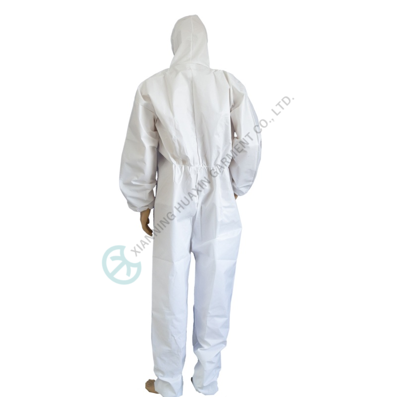 two way zipper garments with flap over microporous 