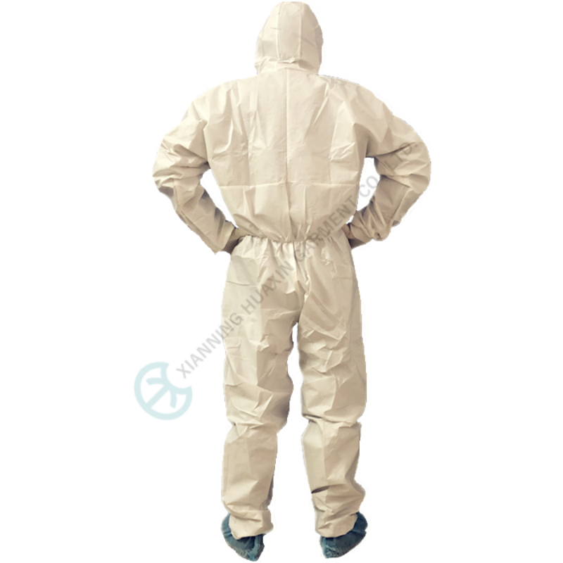 two way zipper garments with flap over microporous 