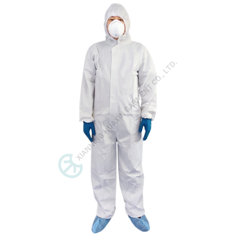two way zipper garments with flap over microporous 