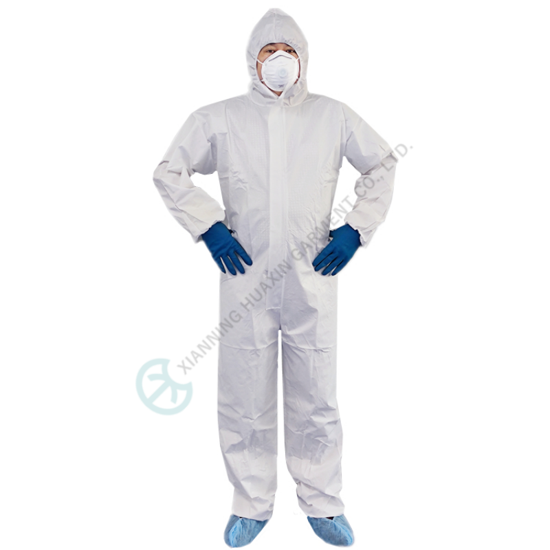 two way zipper garments with flap over microporous 