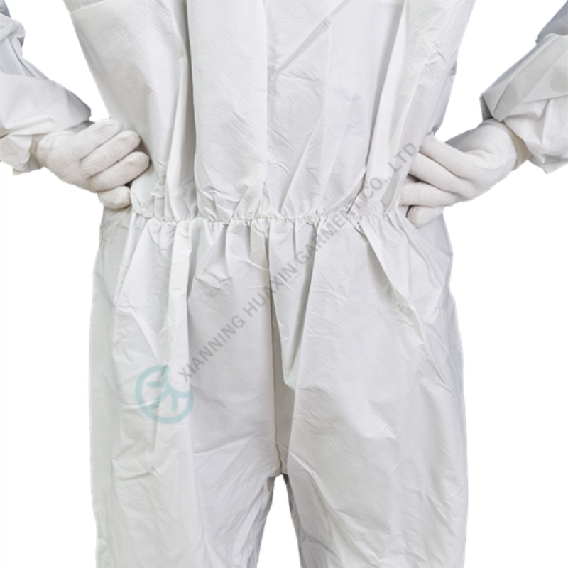 two way zipper garments with flap over microporous 