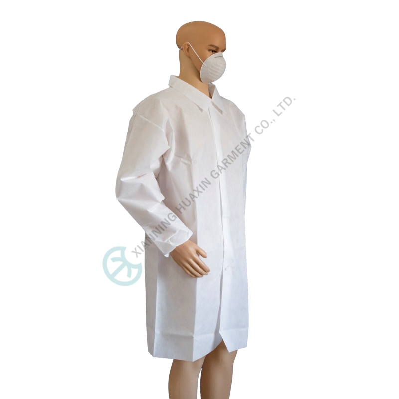 labcoats with knitted cuff
