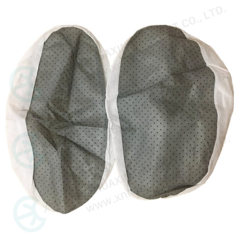 PP Shoecover مع النقاط البلاستيكية المضادة للانزلاق المضادة للانزلاق