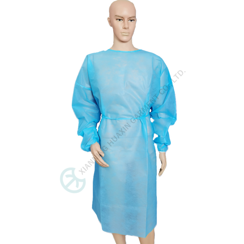 Disposable Isolation Gowns With Ties Back, Knitted Cuff