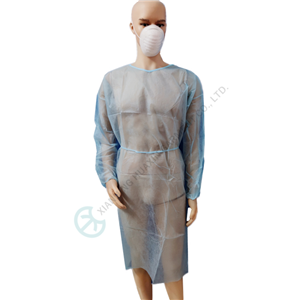 AAMI PB 70 level1 disposable PP+PE gowns