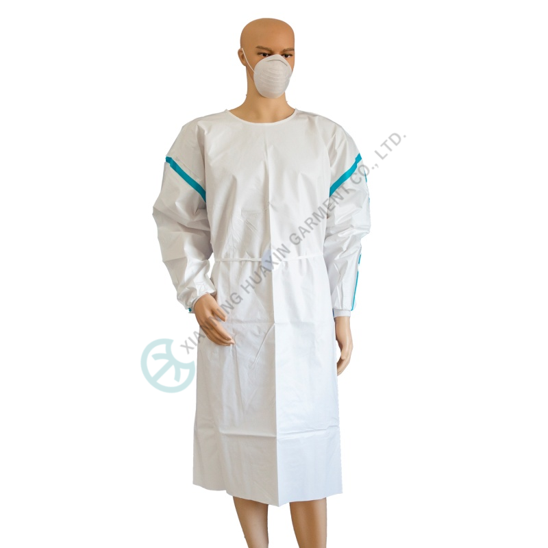 AAMI PB 70 level3 disposable microporous gowns with taped seam