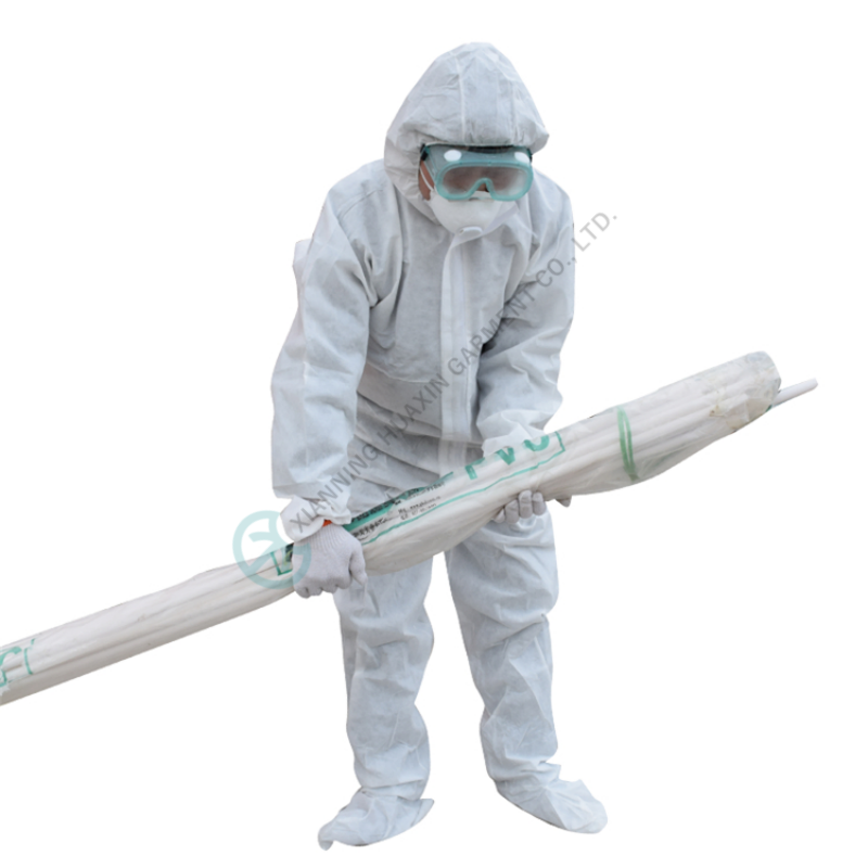 hooded zipper front sms safety wear 