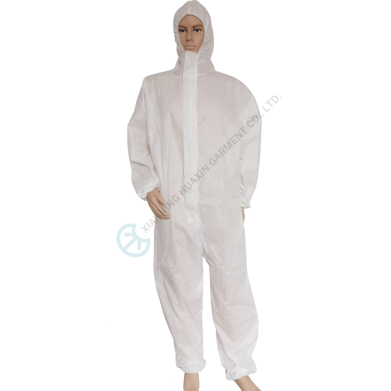 hooded zipper front sms safety wear 