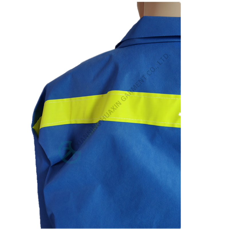 coverall with reflective stripes
