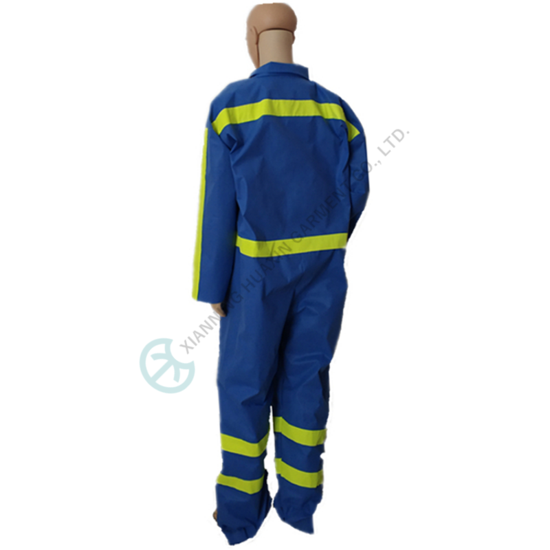 coverall with reflective stripes